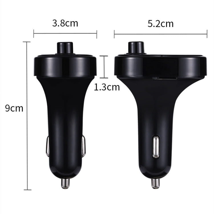 X1 Car Handsfree Kit FM Transmitter Wireless Audio Receiver MP3 Player Dual USB Fast Charger, X1