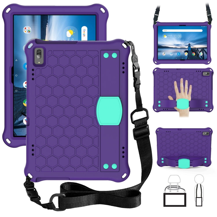 Honeycomb Design EVA + PC Material Four Corner Anti Falling Flat Protective Shell with Strap, For Lenovo Tab M10 TB-X505X/F, For Lenovo Smart Tab M10 TB-605F, For Lenovo Smart Tab M10 TB-606F