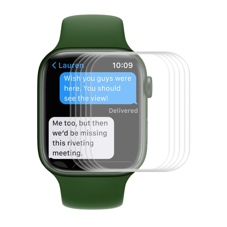 ENKAY Hat-Prince Case Friendly 3D Full Screen PET Curved Hot Bending HD Screen Protector Film For Apple Watch Series 9 / 8 / 7 41mm, 1 PC For Apple Watch Series 7 41mm, 2 PCS For Apple Watch Series 7 41mm, 5 PCS For Apple Watch Series 7 41mm...