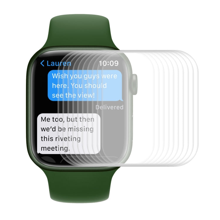 ENKAY Hat-Prince Case Friendly 3D Full Screen PET Curved Hot Bending HD Screen Protector Film For Apple Watch Series 9 / 8 / 7 41mm, 1 PC For Apple Watch Series 7 41mm, 2 PCS For Apple Watch Series 7 41mm, 5 PCS For Apple Watch Series 7 41mm...