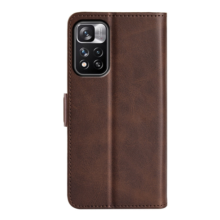 For Xiaomi Redmi Note 11 Pro / Note 11 Pro+ Dual-side Magnetic Buckle Horizontal Flip Leather Case with Holder & Card Slots & Wallet, For Xiaomi Redmi Note 11 Pro