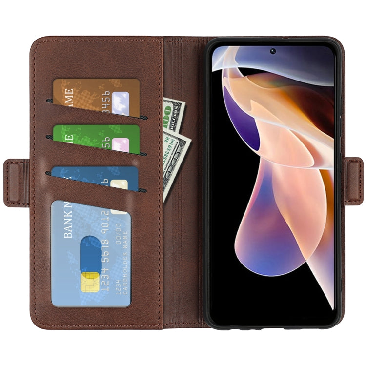 For Xiaomi Redmi Note 11 Pro / Note 11 Pro+ Dual-side Magnetic Buckle Horizontal Flip Leather Case with Holder & Card Slots & Wallet, For Xiaomi Redmi Note 11 Pro