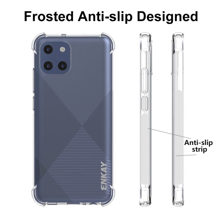 ENKAY Transparent TPU Shockproof Case, For Samsung Galaxy A03 4G 164mm, For Samsung Galaxy A03 4G 166mm, For Samsung Galaxy A03s 4G EU Version, For Samsung Galaxy A13 5G, For Samsung Galaxy M52 5G, For Samsung Galaxy S22 5G, For Samsung Galaxy S22+ 5G...