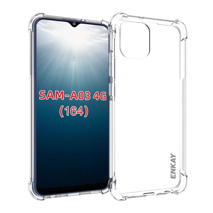 ENKAY Transparent TPU Shockproof Case, For Samsung Galaxy A03 4G 164mm, For Samsung Galaxy A03 4G 166mm, For Samsung Galaxy A03s 4G EU Version, For Samsung Galaxy A13 5G, For Samsung Galaxy M52 5G, For Samsung Galaxy S22 5G, For Samsung Galaxy S22+ 5G...