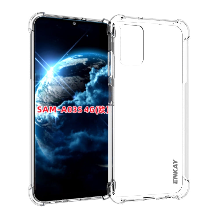 ENKAY Transparent TPU Shockproof Case, For Samsung Galaxy A03 4G 164mm, For Samsung Galaxy A03 4G 166mm, For Samsung Galaxy A03s 4G EU Version, For Samsung Galaxy A13 5G, For Samsung Galaxy M52 5G, For Samsung Galaxy S22 5G, For Samsung Galaxy S22+ 5G...
