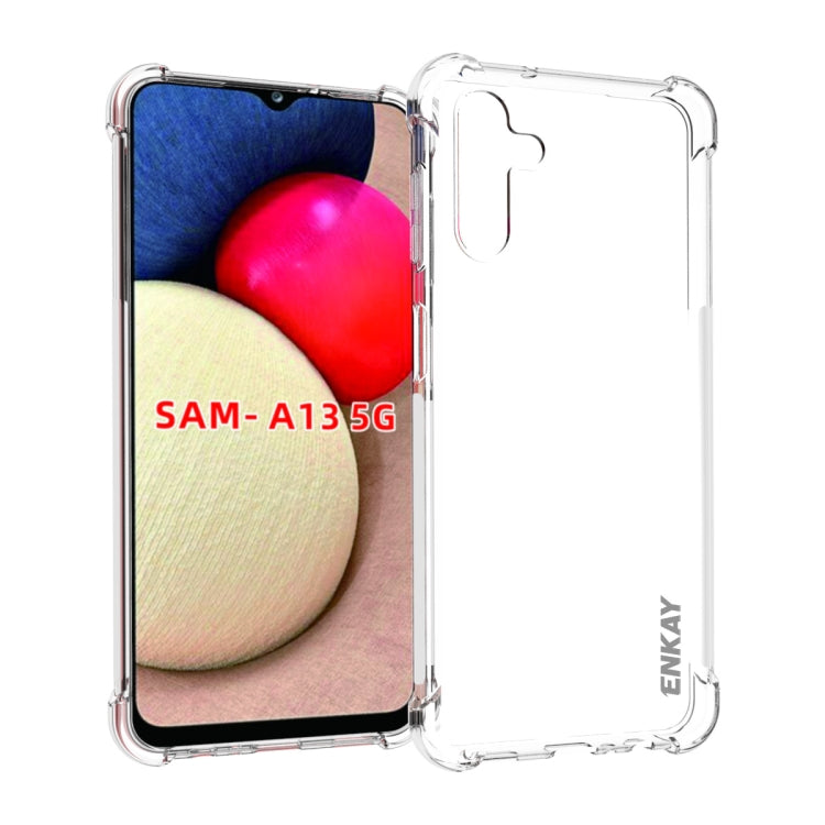 ENKAY Transparent TPU Shockproof Case, For Samsung Galaxy A03 4G 164mm, For Samsung Galaxy A03 4G 166mm, For Samsung Galaxy A03s 4G EU Version, For Samsung Galaxy A13 5G, For Samsung Galaxy M52 5G, For Samsung Galaxy S22 5G, For Samsung Galaxy S22+ 5G...