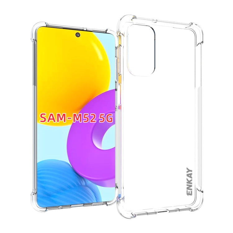 ENKAY Transparent TPU Shockproof Case, For Samsung Galaxy A03 4G 164mm, For Samsung Galaxy A03 4G 166mm, For Samsung Galaxy A03s 4G EU Version, For Samsung Galaxy A13 5G, For Samsung Galaxy M52 5G, For Samsung Galaxy S22 5G, For Samsung Galaxy S22+ 5G...