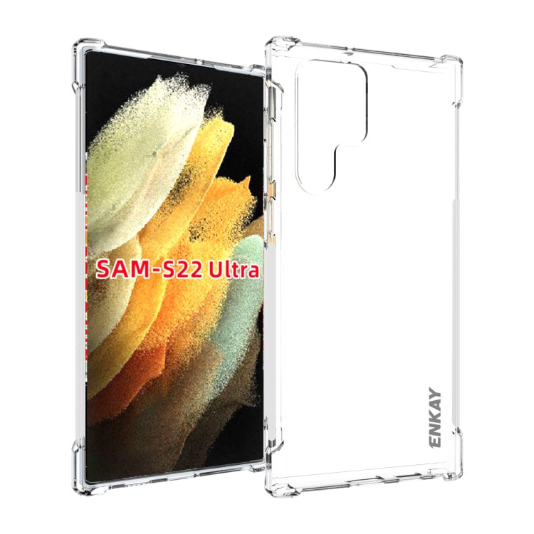 ENKAY Transparent TPU Shockproof Case, For Samsung Galaxy A03 4G 164mm, For Samsung Galaxy A03 4G 166mm, For Samsung Galaxy A03s 4G EU Version, For Samsung Galaxy A13 5G, For Samsung Galaxy M52 5G, For Samsung Galaxy S22 5G, For Samsung Galaxy S22+ 5G...