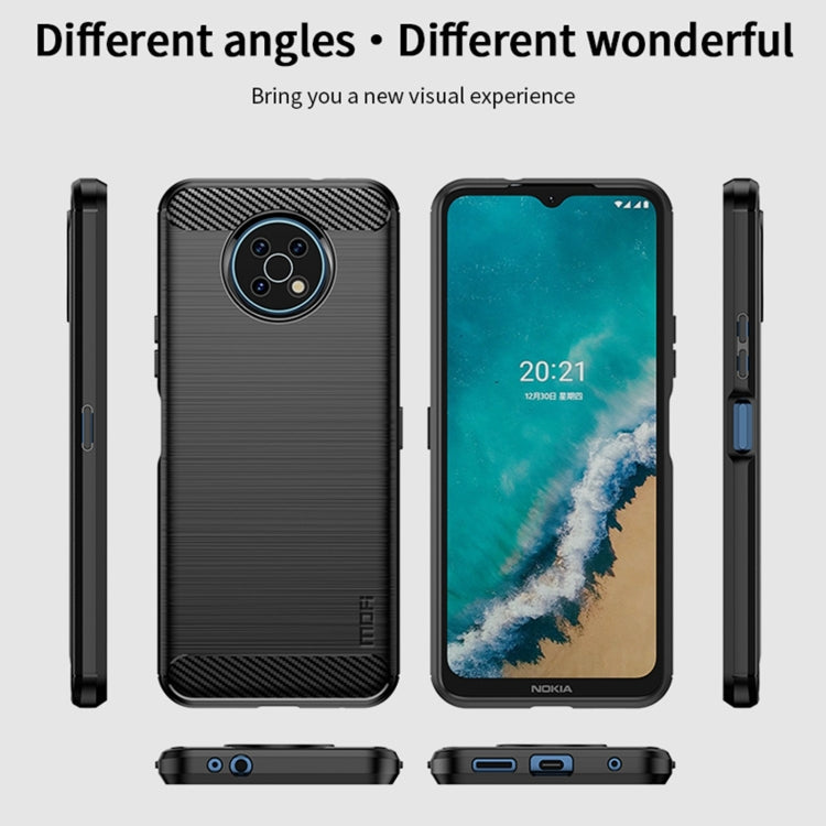 MOFI Gentleness Brushed Carbon Fiber Soft TPU Case, For Nokia G50, For Samsung Galaxy A53 5G, For Sony Xperia Pro-I, For OnePlus 10 Pro 5G, For OnePlus Nord CE 5G