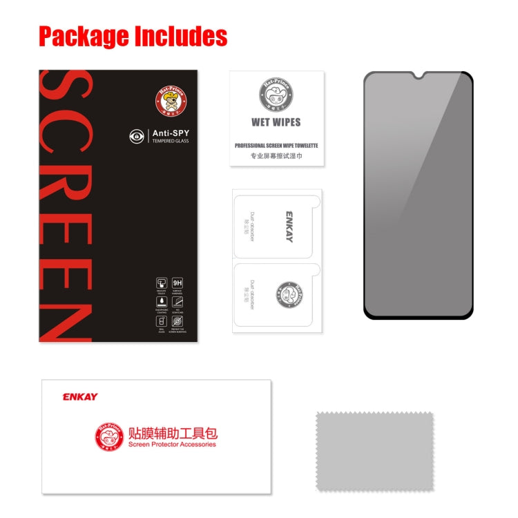 For Samsung Galaxy A32 5G ENKAY 28 Degree Anti-peeping Tempered Glass Full Screen Film, For Samsung Galaxy A32 5G(1 PC), For Samsung Galaxy A32 5G(2 PCS), For Samsung Galaxy A32 5G(5 PCS)