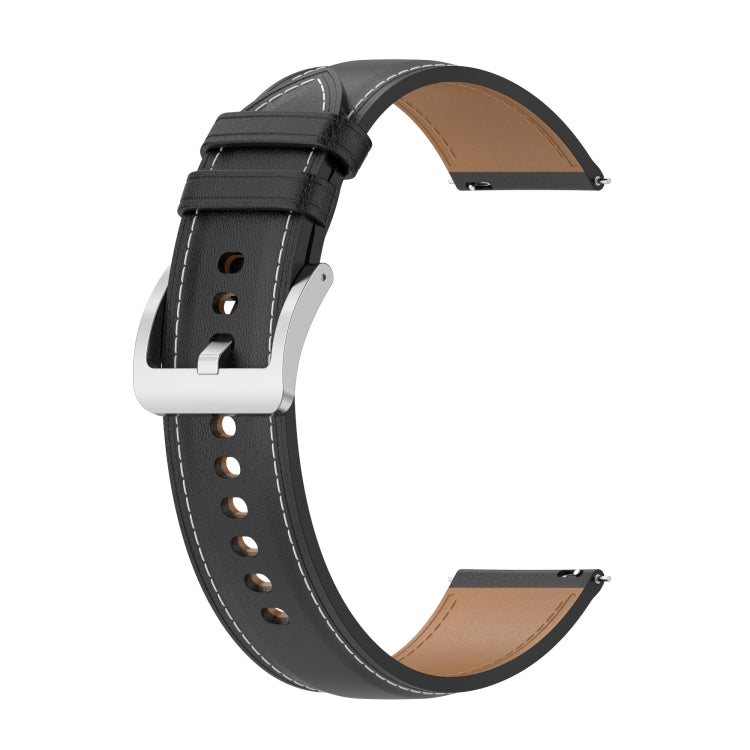 Calf Texture Sewing Thread Watchband, For Huawei Watch GT2 46mm