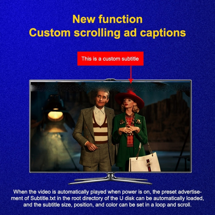 X9 HD Multimedia Player 4K Video Loop USB External Media Player AD Player