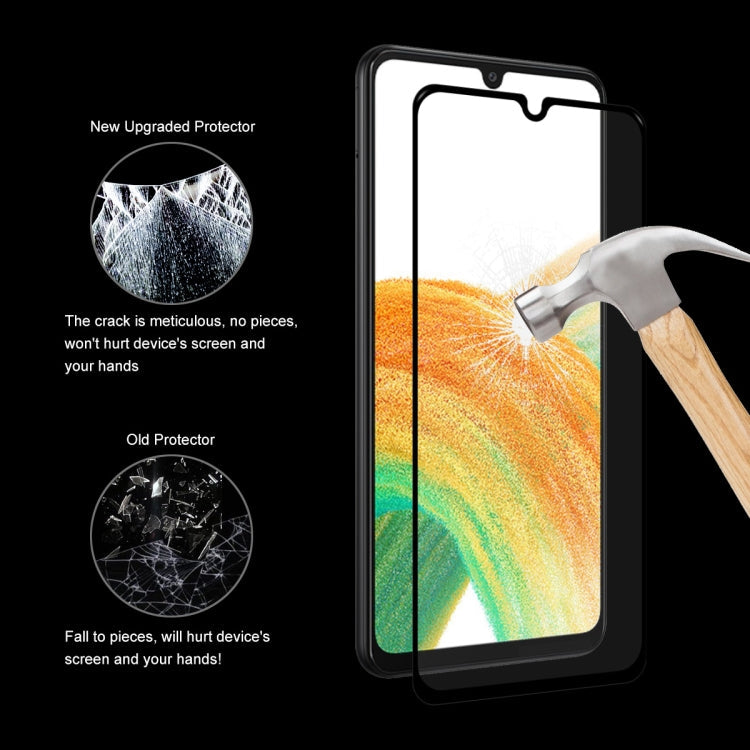 For Samsung Galaxy A33 5G ENKAY Full Glue 0.26mm 9H 2.5D Tempered Glass Full Film, For Samsung Galaxy A33 5G(1 PC), For Samsung Galaxy A33 5G(2 PCS), For Samsung Galaxy A33 5G(5 PCS), For Samsung Galaxy A33 5G(10 PCS)