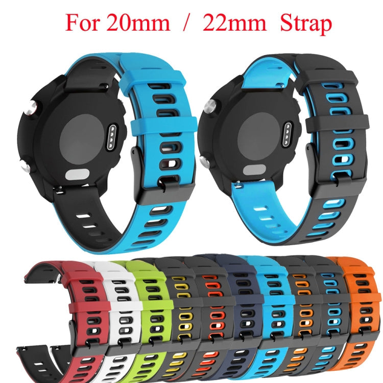 20mm Mixed-Color Silicone Strap, For Samsung Galaxy Watch Active 2 44mm