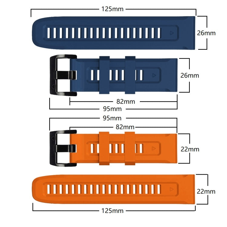 22mm Silicone Sport Pure Color Strap, For Garmin Approach S62