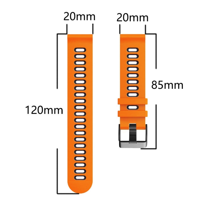 20mm Mixed-color Silicone Strap, For Garmin Move Style