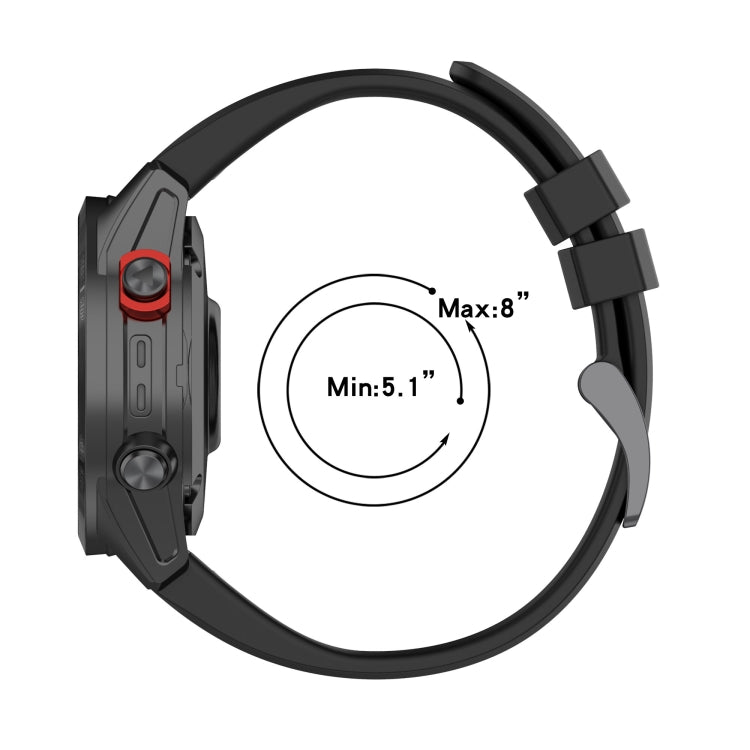 20mm Silicone Solid Color Watch Band, For Garmin Fenix 6S Pro