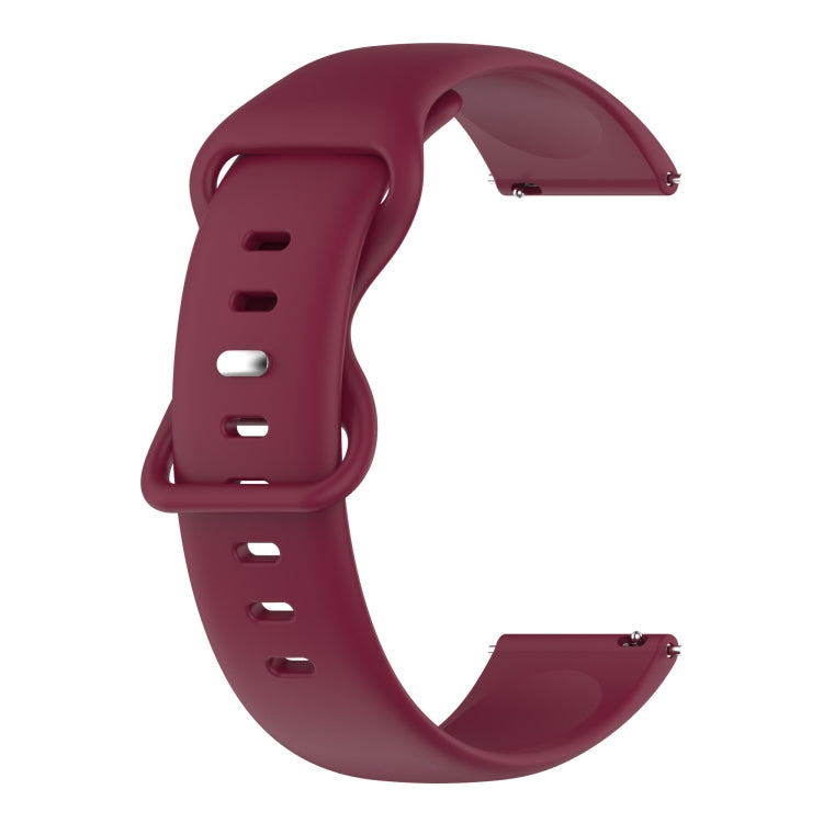 20mm Solid Color Silicone Watch Band, For Garmin Venu 2 Plus, For Garmin Move Sport