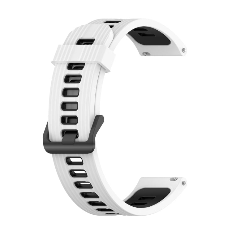 20mm Vertical Pattern Two-Color Silicone Watch Band, For Samsung Gear S2 Classic