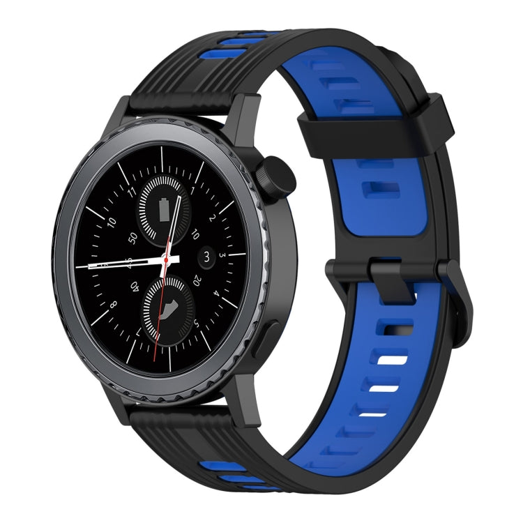 20mm Vertical Pattern Two-Color Silicone Watch Band, For Samsung Gear S2 Classic