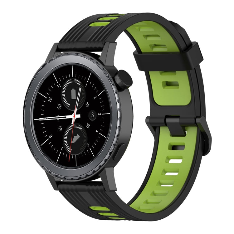 20mm Vertical Pattern Two-Color Silicone Watch Band, For Samsung Gear S2 Classic