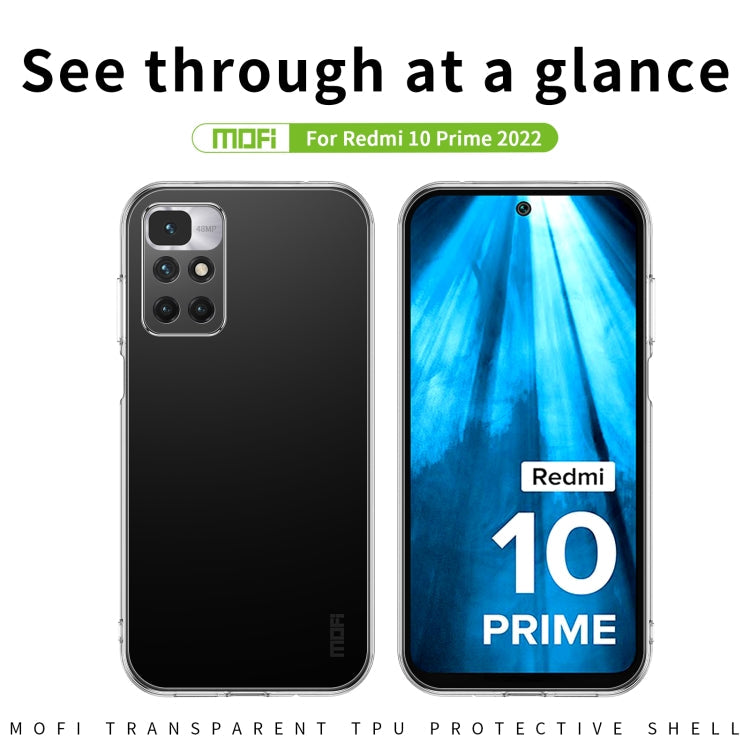 MOFI Ming Series Ultra-thin TPU Phone Case, For Xiaomi Redmi 10 Prime 2022, For Xiaomi Redmi 10 Power / 10C, For Xiaomi Redmi Note 11T SE / Note 10 5G, For Xiaomi Redmi Note 11T Pro 5G / Note 11T Pro+