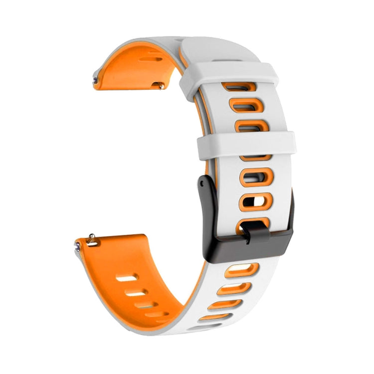 20mm Two-Color Silicone Watch Band, For Samsung Galaxy Watch Active 2