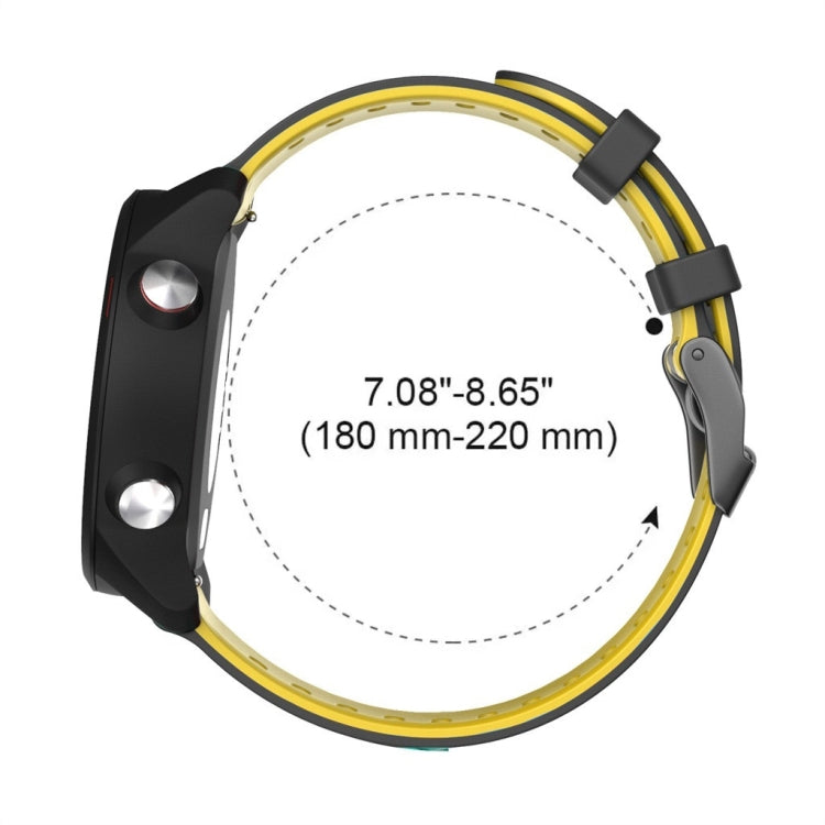 20mm Two-Color Silicone Watch Band, For Samsung Galaxy Watch Active 2