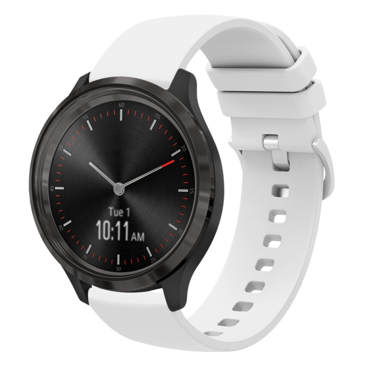 20mm Solid Color Soft Silicone Watch Band, For Garminmove 3, For Garmin VivoMove Luxe