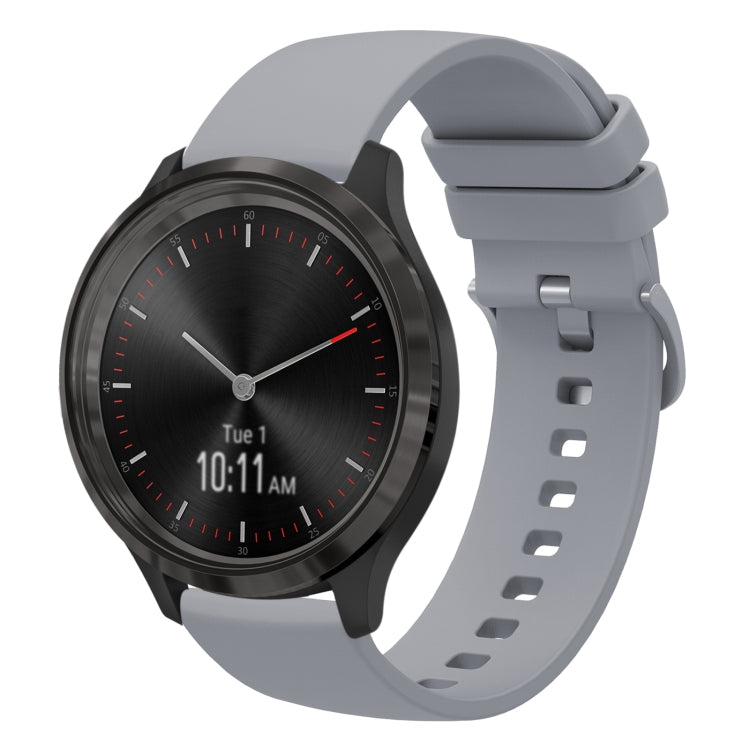 20mm Solid Color Soft Silicone Watch Band, For Garminmove 3, For Garmin VivoMove Luxe