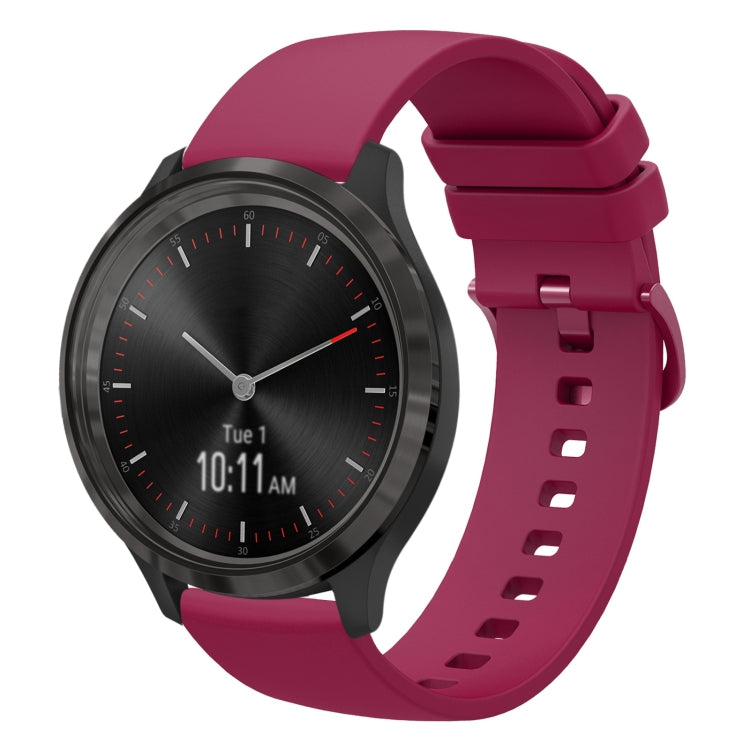 20mm Solid Color Soft Silicone Watch Band, For Garminmove 3, For Garmin VivoMove Luxe
