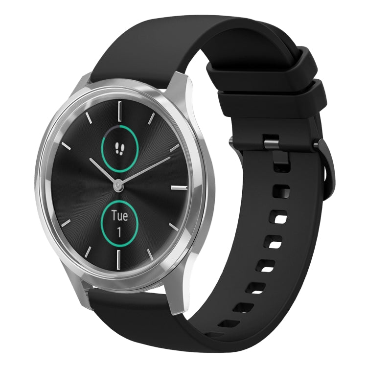 20mm Solid Color Soft Silicone Watch Band, For Garminmove 3, For Garmin VivoMove Luxe