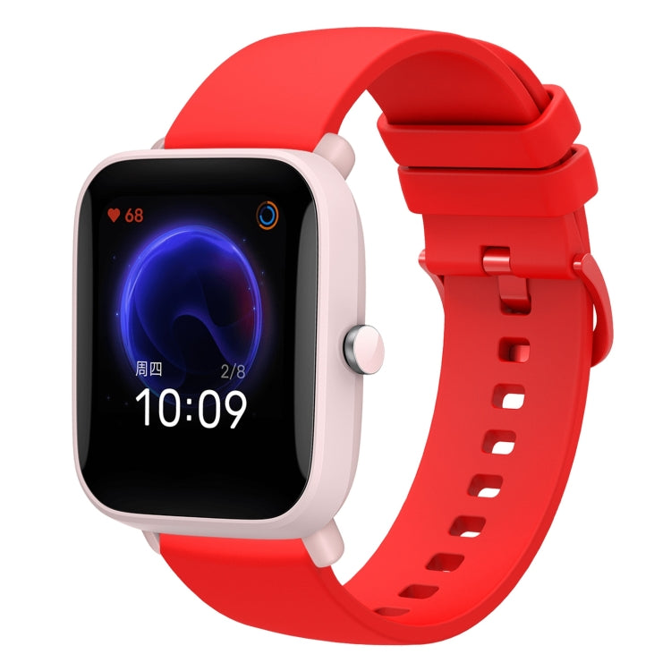 20mm Solid Color Soft Silicone Watch Band, For Amazfit BIP U, For Amazfit GTR 42mm
