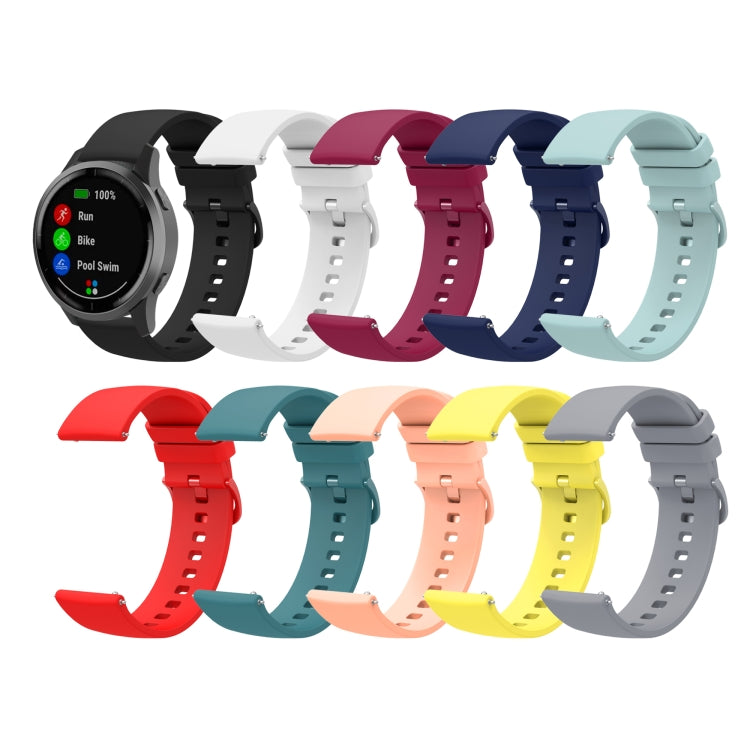 20mm Solid Color Soft Silicone Watch Band, For Amazfit BIP U, For Amazfit GTR 42mm