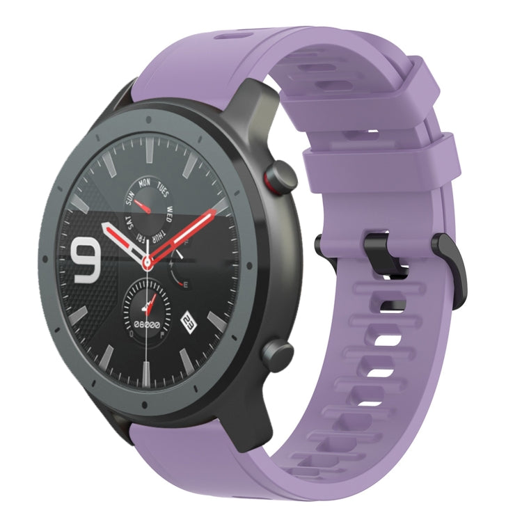 20mm Solid Color Soft Silicone Watch Band, For Amazfit GTS, For Amazfit GTR 42mm