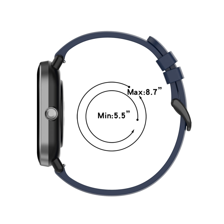 22mm Solid Color Soft Silicone Watch Band, For Amazfit GTR 3, For Amazfit GTR 3 Pro