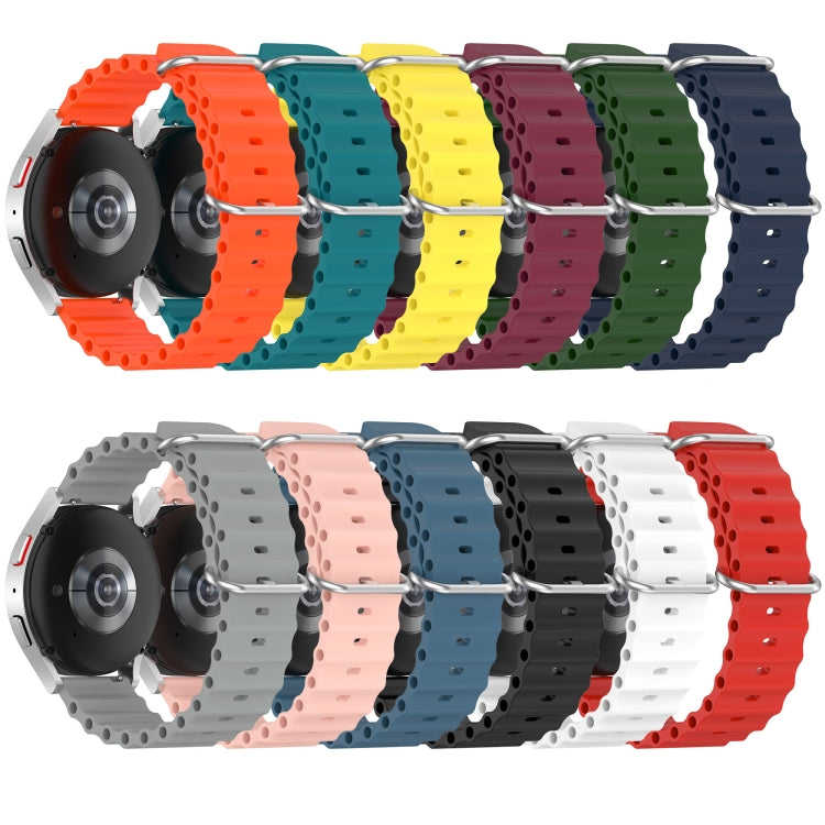 20mm Ocean Style Silicone Solid Color Watch Band, For Garmin Forerunner 55, For Garmin Venu