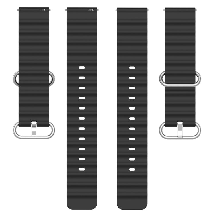 Ocean Style Solid Color Silicone Watch Band, For Amazfit GTS 4 Mini 20mm