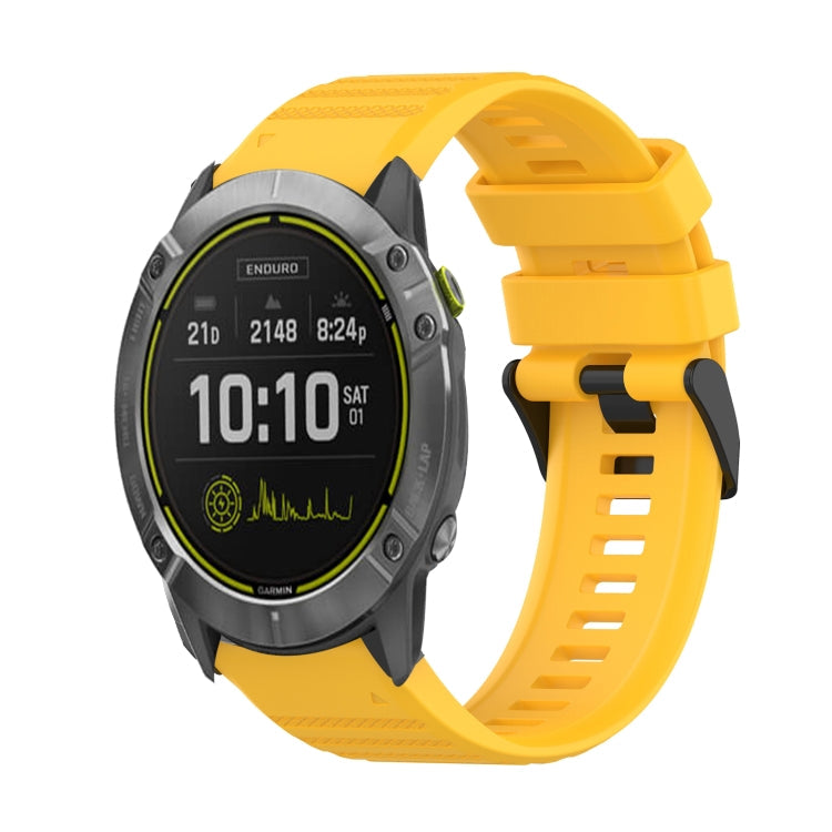 26mm Horizontal Texture Silicone Watch Band with Removal Tool, For Garmin Enduro, For Garmin Fenix 6X, For Garmin Fenix 6X Pro