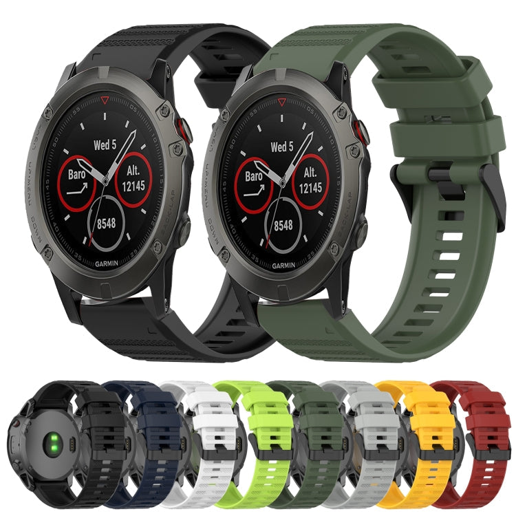 26mm Horizontal Texture Silicone Watch Band with Removal Tool, For Garmin Fenix 3, For Garmin Fenix 3 HR, For Garmin Fenix 3 Sapphire
