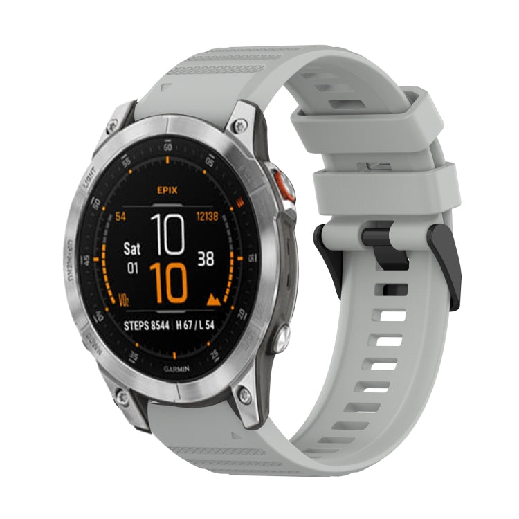 22mm Horizontal Texture Silicone Watch Band with Removal Tool, For Garmin Epix Gen 2, For Garmin Approach S62, For Garmin Fenix 6 GPS