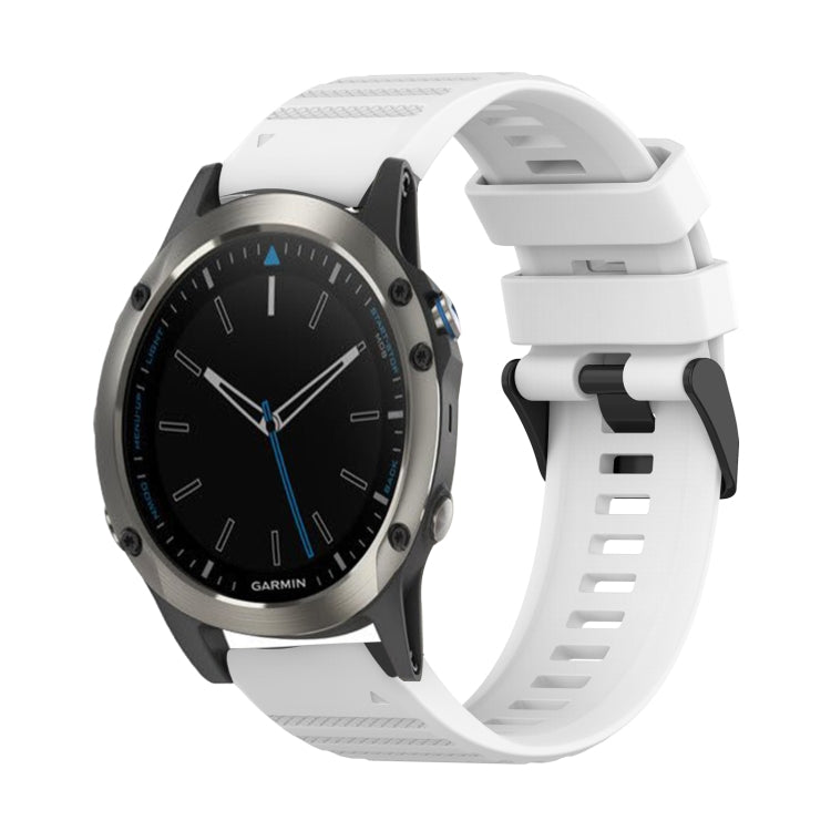 22mm Horizontal Texture Silicone Watch Band with Removal Tool, For Garmin Fenix 5 Plus, For Garmin Quatix 5, For Garmin Quatix 5 Sapphire