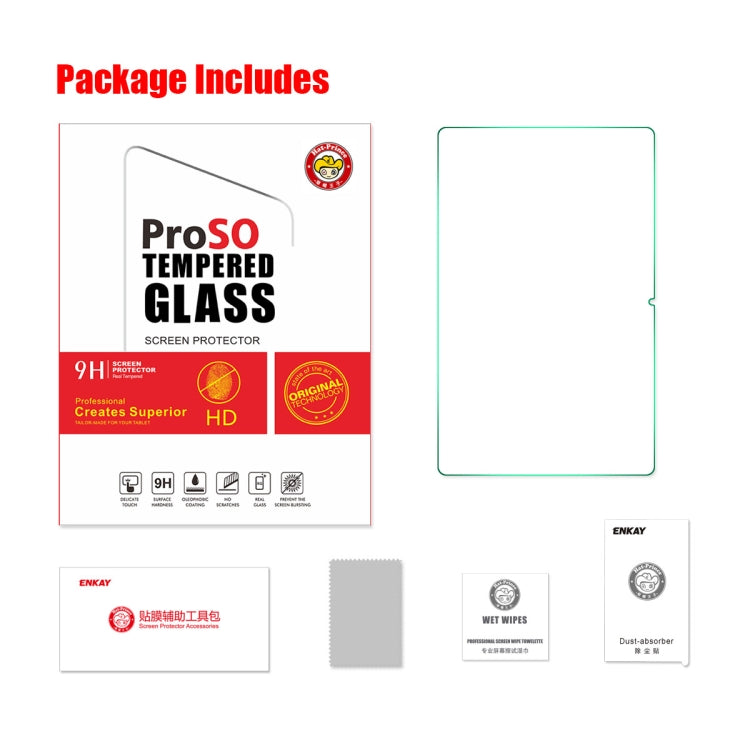 For Redmi Pad 10.6 ENKAY Hat-Prince 0.33mm Explosion-proof Tempered Glass Protector Anti-Scratch Film, For Redmi Pad 10.6(1pc), For Redmi Pad 10.6(2pcs)