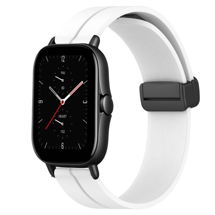 20mm Solid Color Magnetic Clasp Silicone Watch Band, For Amazfit GTS 2, For Amazfit GTS