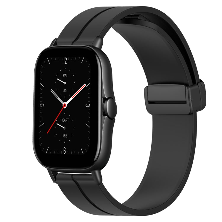 20mm Solid Color Magnetic Clasp Silicone Watch Band, For Amazfit GTS 2, For Amazfit GTS