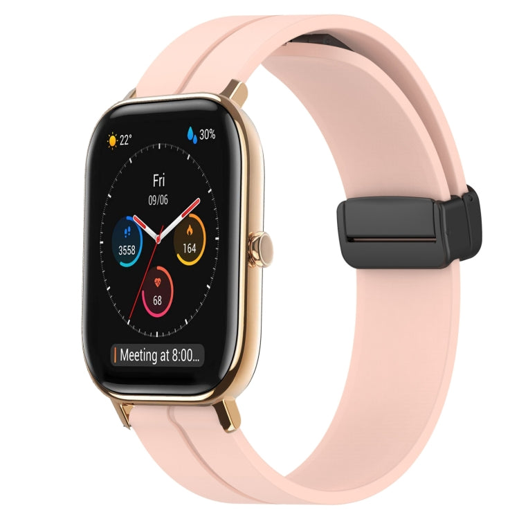 20mm Solid Color Magnetic Clasp Silicone Watch Band, For Amazfit GTS 2, For Amazfit GTS