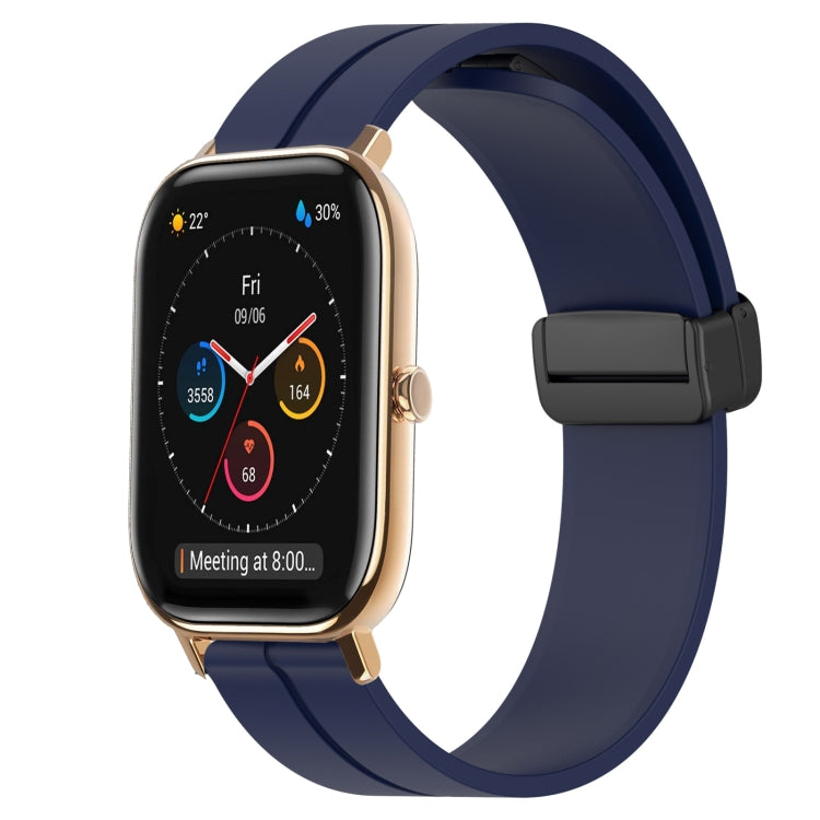 20mm Solid Color Magnetic Clasp Silicone Watch Band, For Amazfit GTS 2, For Amazfit GTS