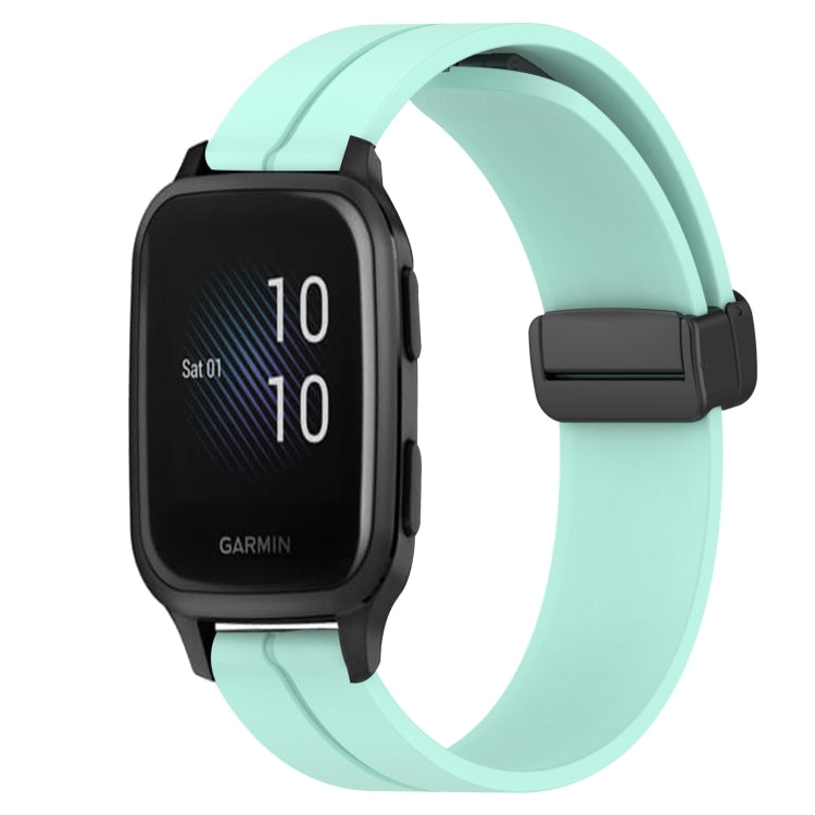 20mm Solid Color Magnetic Clasp Silicone Watch Band, For Garmin Venu SQ, For Garminmove Luxe