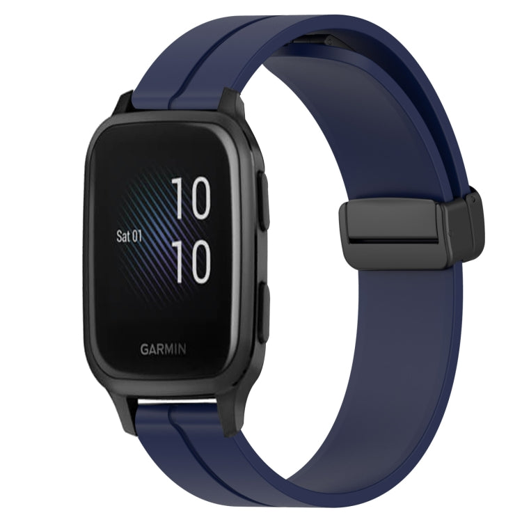 20mm Solid Color Magnetic Clasp Silicone Watch Band, For Garmin Venu SQ, For Garminmove Luxe