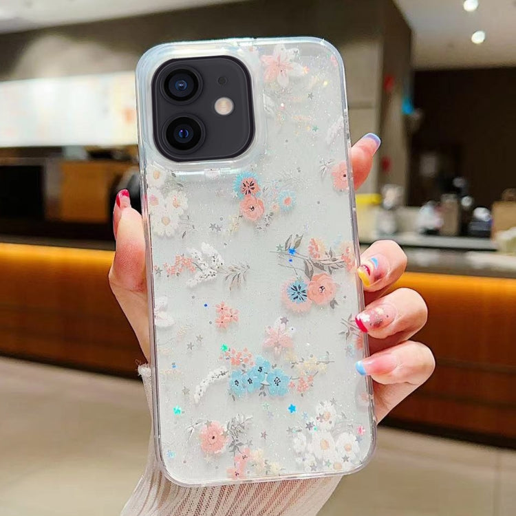Fresh Small Floral Epoxy TPU Phone Case, For iPhone 12, For iPhone 12 Pro Max, For iPhone 12 Pro, For iPhone 11 Pro Max